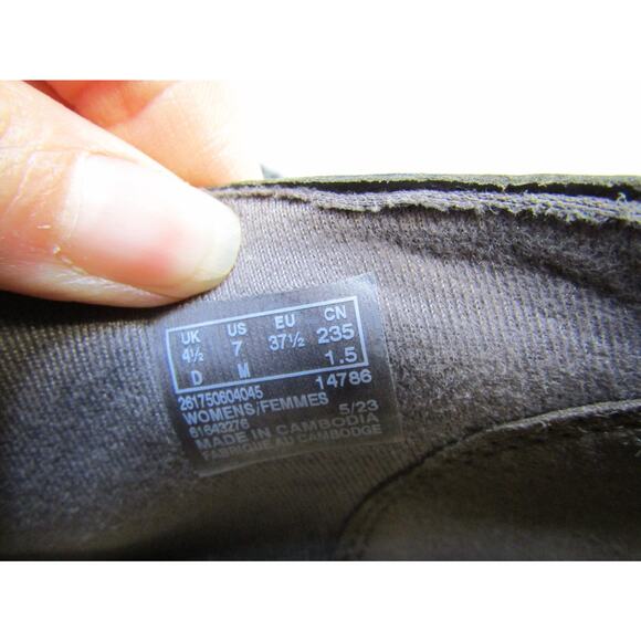 Clarks Womens Sz 7 M Brown Leather Zip Ankle Fashion Boots Bootie - Picture 10 of 11